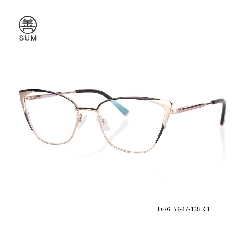 Fashion Ladies Eyeglasses F676 C1 Fashion Ladies Eyeglasses F676 C1