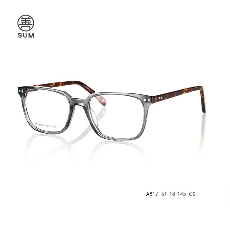 Thin Acetate Optical Frames For Men A817 C6 Thin Acetate Optical Frames For Men A817 C6